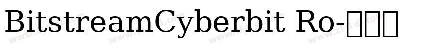 BitstreamCyberbit Ro字体转换